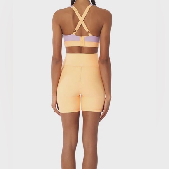 Nwt Weworewhat Lace Up Biker Bike Shorts Size Extra Small Peach Cobbler - Picture 4 of 15